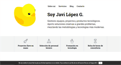 Desktop Screenshot of javilopezg.com